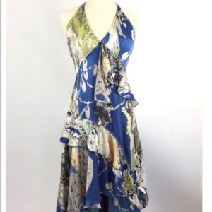 Just Cavalli printed halter dress